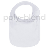 *Sublimation Blanks* Blank Infant Baby Bib - Plain - Poly Blend